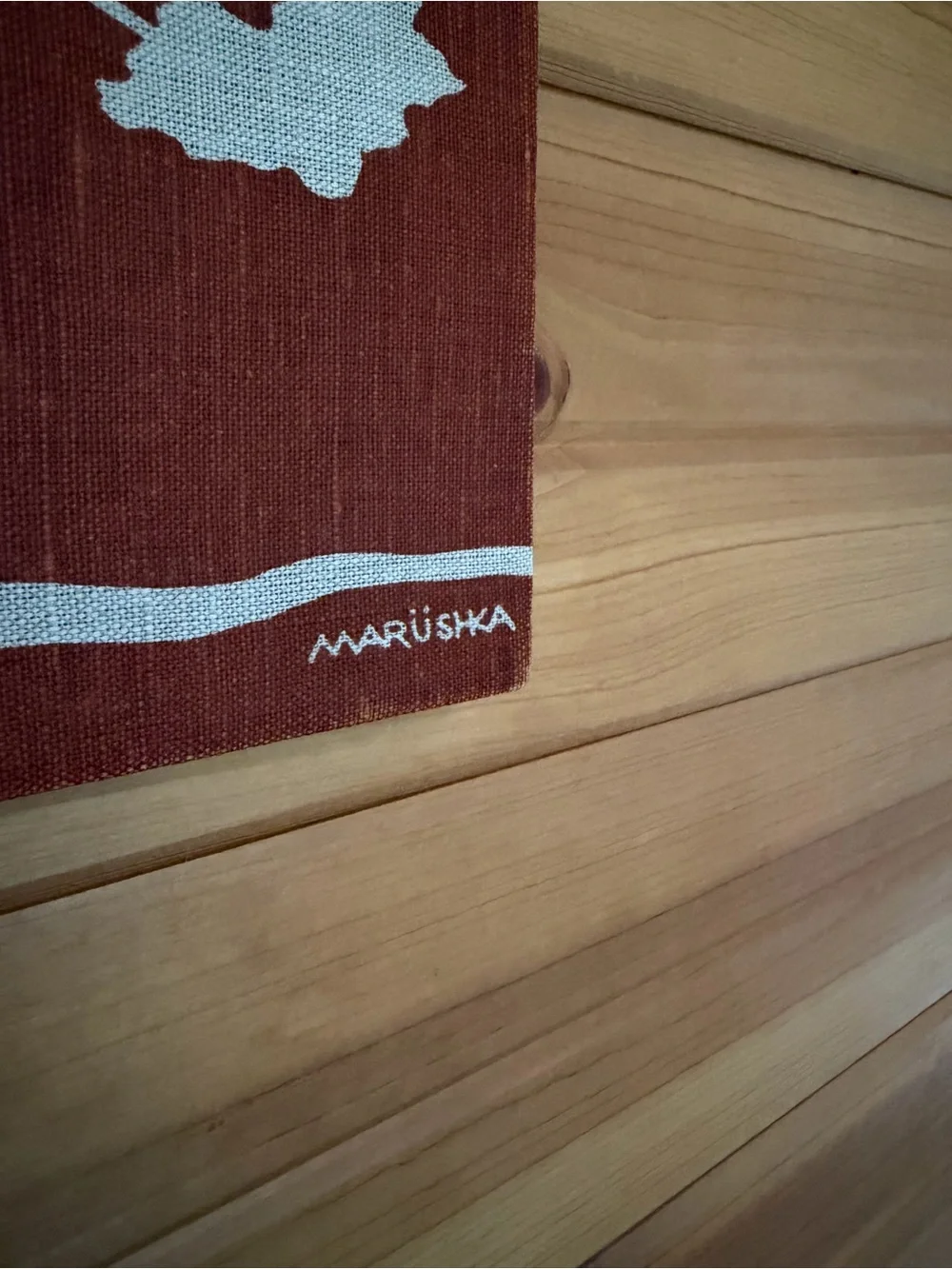 1970s Maruska 13”x13” Screen Print on Cotton Canvas “Tree Silhouette”